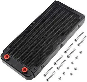 BXQINLENX 18 Pipe Aluminum Heat Exchanger Radiator for PC CPU CO2 Laser Water Cool System Computer 240mm(B)