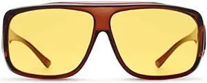 MediView Glasses for Macular Degeneration, Glaucoma, Cataracts Lite - Fit-Over Style - Large Size