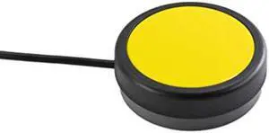 X-keys One Button Switch Wired to 3.5mm Plug (2.5, Yellow) 12 Foot (3.6m) Cable