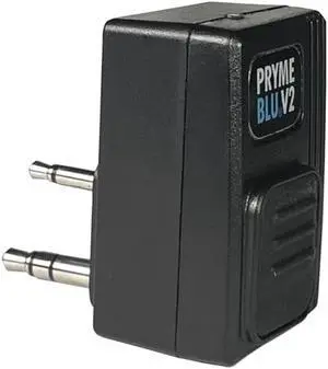 PRYMEBLU(r) BT-501-V2 Bluetooth Wireless PTT Button and Headset Adapter(Version 2) - Fits: Kenwood, Baofeng, Wouxon, AnyTone, TYT 2-Pin Amateur Ham Radios
