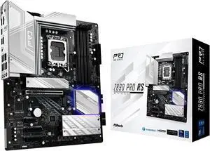 ASRock Intel Core Ultra Z890 Pro RS ATX Motherboard LGA1851 RL-ILM DDR5 8666 MHz 256 GB M.2 PCIe 5.0 Thunderbolt