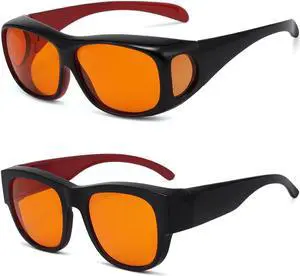 Eyekepper 2 Pack Fit Over Blue Light Blocking Glasses Wear Over Computer Eyeglasses