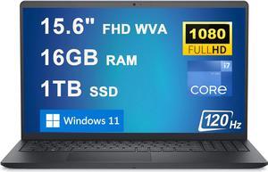 Dell Inspiron 15 3000 3520 Business Laptop 15.6" FHD WVA Anti-Glare 120Hz Display 12th Generation Intel 10-Core i7-1255U Processor 16GB RAM 1TB SSD Intel Iris Xe Graphics HDMI Win11 Black