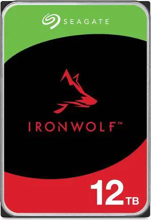 Seagate IronWolf 12TB NAS Internal Hard Drive HDD - 3.5 Inch SATA 6Gb/s 7200 RPM 256MB Cache RAID Home Servers - Newest Model (ST12000VN0008)