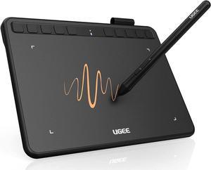 UGEE S640 Graphics Drawing Tablet, Digital Draw Art Pad with Pen Battery-Free Stylus Tilt Function 8192 Levels Pressure Sensitivity 10 Express Keys for Mac, Windows PC and Android