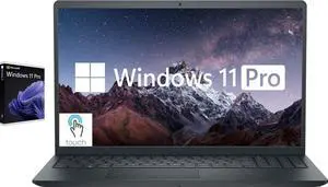 Dell Touchscreen 15.6" Inspiron Business Laptop Computer, Windows 11 Pro Laptop 16GB RAM 1TB SSD, Intel Core i5 Quad-Core Processor, Full HD IPS Display, Media Card Reader, Black