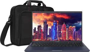 ASUS ExpertBook B1 B1500 B1500CEA-XS74 15.6" Rugged Notebook Bundle with Intel Core i7-1165G7 Quad-Core 2.80GHZ, 16GB DDR4, 512GB SSD, Intel Iris Xe Graphics, Star Black, Win 10 Pro and Laptop Bag