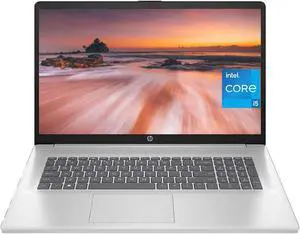 HP 2023 Newest 17 Laptop, 17.3 Inch FHD Anti-Glare Display, 13th Gen Intel 10-Core i5-1335U(Beat i7-1255U), 16GB RAM, 1TB SSD, Intel Iris Xe Graphics, Backlit Keyboard, Windows 11 Home, Silver