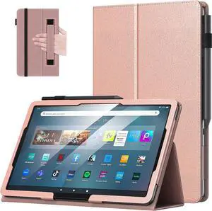 MoKo for  Kindle Fire Max 11 Case (13th Generation, 2023 Release) 11" - Slim Folding Stand Cover Case for Fire 11 Tablet with Auto Wake/Sleep, Rose Gold