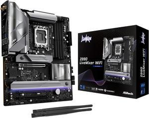 ASRock Intel Core Ultra Z890 LiveMixer WiFi 7 DDR5 9066 MHz ATX Motherboard LGA1851 RL-ILM M.2 Thunderbolt SATA3 6.0 Gb/s PCIe 5.0