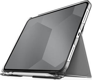 STM Studio for Apple iPad 10th Gen - Protective Lightweight Case with Apple Pencil Storage/Holder & Sleep/Wake Cover - Grey