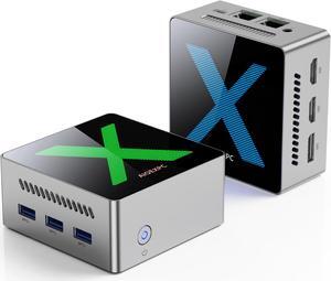 AIOEXPC Mini PC Windows 11 Pro: 12GB LPDDR5 RAM 512GB SSD, Mini Computers with Alder Lake N95 CPU (up to 3.4GHz), Mini Desktop Computer Support Dual LAN/4K Triple Display/USB-C/USB3.2/WiFi 5/BT 4.2