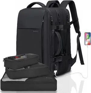 BANGE 35L Backpack, Carry On Backpack Convertible Duffle Bag Fit for 17.3 Inch Laptop for Men and Women