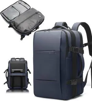 BANGE Airback Backpack with Anti-Theft Vacuum Compression Travel Backpack,Expandable Backpacks with Pump for Airplanes