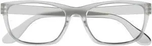 DRESDENGO Blue Light Blocking Glasses with UV Protection, Ultra Lightweight for Men & Women (Clear Frost, Large)