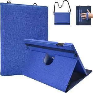 E NET-CASE Case for Remarkable Paper Pro, 360 Degree Rotating Stand Cover with Pen Holder/Hand Strap/Carrying Shoulder Strap & Auto Sleep/Wake for Remarkable Paper Pro 11.8" 2024 Released (Blue)