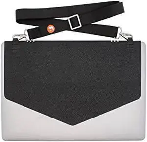Adhesive Crossbody Laptop Carrier - Bag Sleeve Case Alternative - LARGE - Fits Acer, Apple, Google, HP, Microsoft