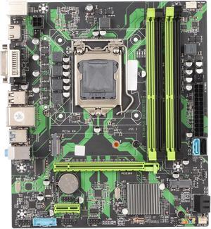 LGA 1155 Computer Motherboard, B75 HM DDR3 6Gbps Micro ATX Gaming PC Motherboard, Support DDR3 Memory NVME M.2 M.2 USB3.0 SATA3.0 PCIe X16, ATX Motherboard for Mining