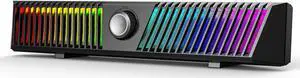 Smalody Computer Speakers, USB Powered HiFi Stereo PC Speaker, Dynamic LED Gaming Computer Sound bar with Microphone, Bluetooth and USB Aux-in Connection PC Speakers for Desktop,Monitor,Gaming,Laptop