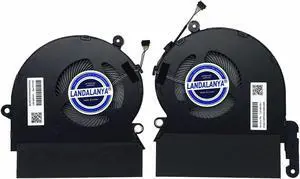 LANDALANYA Replacement New Laptop CPU and GPU Cooling Fan for HP Spectre i7-8750H Version 15-DF Series L41485-001 ND85C07-18C13 L41484-001 ND85C07-18C14 DC5V 0.5A Fan