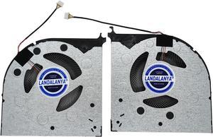 LANDALANYA Replacement New Laptop CPU and GPU Cooling Fan for Lenovo Legion 7i Y9000K 2020H Legion C7 7-15IMH05 Legion 7-IMHG05 2060 2070 2080 Series NS8CC11-20C03 NS8CC12-19F16 DC12V 0.5A Fan