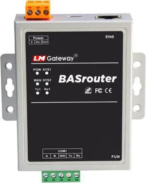 LM BACnet Router 101-B with BBMD for Building Automation, BACnet MS/TP to BACnet IP, 10/100 Ethernet with auto-Negotiation and Auto-MDIX, Support for BBMD, High Performance for BACnet Systems