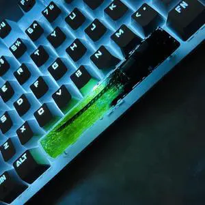 LINWIN Custom Keycap Green Knife Keycap Space Bar Keycap for MX Mechanical Keyboard Unique Gifts for Friend
