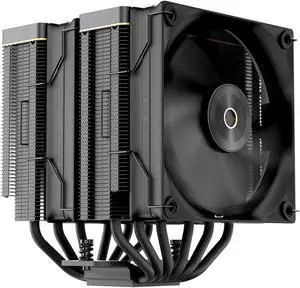 Ocypus Iota A62 BK CPU Cooler,CPU Air Cooler with New Digital Display,6 Heat Pipes,Silent 120MM PWM Fans,High Efficiency Dual Radiator,CPU Cooling Fans for AMD AM4/AM5,Intel LGA 115X/1200/1700/1851