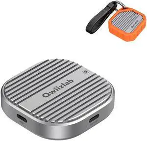 Magnetic NVMe Enclosure with Magsafe for iPhone 15 Pro Max Bundle with 10Gbps Rugged 2230 SSD Enclosure (Orange)