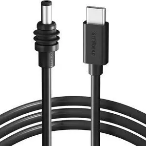 STARGEAR for Starlink Mini Cable 16.4FT, 140W USB C to DC Power Cord 18AWG Type-C to Waterproof Barrel Jack, Work with 60W+ PD Source, Compatible with 28V PPS and 20V PD protocols (5M/16.4FT)