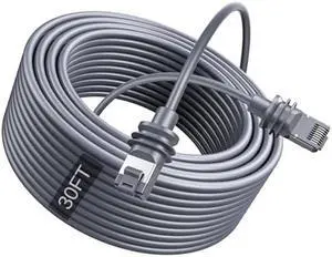 Starlink Cable Gen 3/Starlink Mini, Replacement Standard Cat6 Cable, Waterproof Ethernet Starlink Mini Cable, Starlink Internet Kit Satellite Cable Extension for Starlink V3/V4/Mini, Gray (30FT/10M)