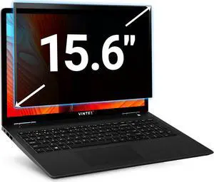 VINTEZ 15.6 Inch Removable Computer Privacy Screen Filter for 16:9 Widescreen Computer Monitor and Laptop - Anti-Scratch - Easy On/Off Protector Film - Data Confidentiality Shield