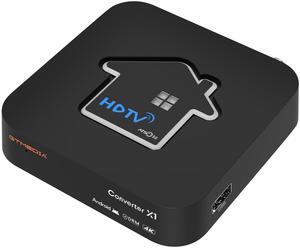 GTMEDIA 4K Next-Gen ATSC3.0 TV Converter X1,Fully Compatible with ATSC3.0/1.0 QAM-B(Clear QAM) Signal,Support ATSC3.0 DRM Channel Play and DVR Recording,Build in Bluetooth 5.0,Dual WiFi