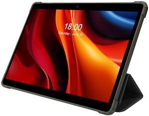 PRITOM 10 inch Tablet Android 13, Tablet with Case, 64GB, 512GB Expand, Quad-Core, 1280 * 800 HD IPS Screen, Dual Camera, Wi-Fi, Bluetooth, Black