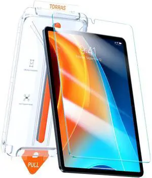 TORRAS for iPad Mini 7 Screen Protector A17 Pro 2024, iPad Mini 6 Screen Protector, Military Grade Shatterproof [TOP 9H+ Tempered Glass& One-Pull Installation] Anti-Scratch, Bubble Free, HD Clarity