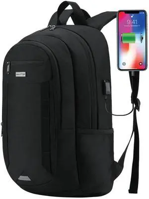 MAXTOP Travel Laptop Backpack Business Backpacks with USB Charging Port Water Resistant School College Bookbag