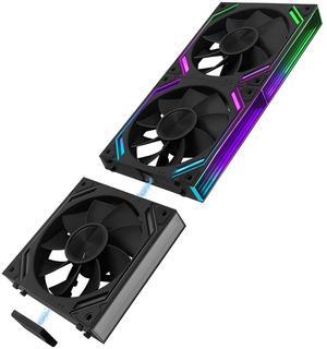 G120Pro Reverse Computer Case Fans, Triple Pack Daisy Chain PC Fans,PWM ARGB 120mm Case Fan, Suitable for Computer Case & CPU Cooling.