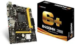 Biostar B450MH Motherboard AMD B450 Socket AM4 Micro ATX