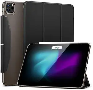 Sahara - Venture Series Tri-Fold Folio Case for iPad Pro (M4) 13" 2024, Black, (TB00375)