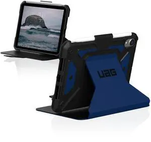 URBAN ARMOR GEAR UAG Designed for iPad Mini Case (6th Gen, 2021) Rugged Smooth Exterior Material Heavy Duty Multi-Angle Viewing Folio Stand with Pencil Holder Metropolis SE Protective Cover, Mallard