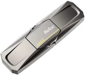 Netac 512GB Portable External USB Solid State Drive Type-c and USB 3.2 Dual Interface, up to 400MB/s Security Protection for Data Storage, Expansion of Storage for Photos/Videos/Music/Files, US5