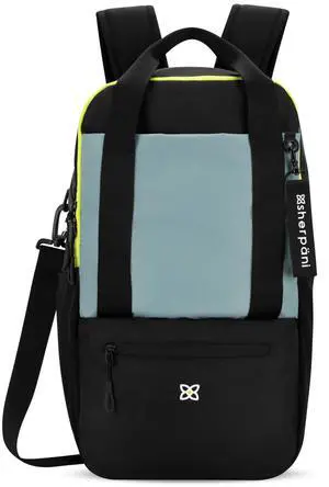 Sherpani Camden New, Convertible Backpack Tote, Travel Backpack Purse, Laptop Backpack, Recycled Nylon Backpack, Crossbody Bags for Women Fits 15 Inch Laptop (St. Lucia)