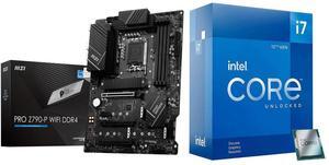 INLAND CPU Motherboard Intel i7-12700KF Gaming Desktop Processor 12 (8P+4E) Cores up to 5.0 GHz Unlocked LGA1700 Bundle with MSI PRO Z790-P WiFi DDR4 Motherboard