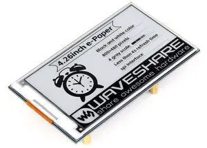 Waveshare 4.26inch E-Paper Display HAT, 800x480, Black/White, SPI Interface