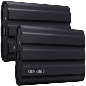 SAMSUNG MU-PE2T0S/AM T7 Shield Portable Solid State Drive 2TB 2022 Black - (2-Pack)