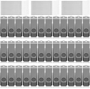 4GB USB Flash Drives 100 Pack 4GB Flash Drive AGECASH A USB 2.0 Thumb Drive USB Memory Stick Bulk USB Drive Pack of 100 4 GB Jump Drives Multipack for Data Storage and Backup, Gray
