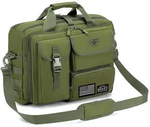 BAGZY Tactical Laptop Bag for Men Multifunctional Tactical Briefcase, Men's Military Messenger Bag 14/15.6/17.3 Inch