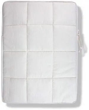 Sonix | Puffy Laptop Sleeve | 15-16 Inch, Quilted Pillow Puffer Laptop Carrying Case, Computer Sleeve | Ivory