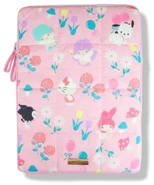 Sonix x Sanrio | Puffy Laptop Sleeve | 15-16 Inch, Quilted Pillow Puffer Laptop Carrying Case, Computer Sleeve | Hello Kitty & Friends Retro Vibes | Pink