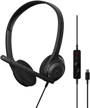 EPOS C1 High-Fidelity USB-C Wired Headset - Crystal-Clear Audio Quality, Exceptional Noise Reduction Mic, Ergonomic Design for Extended Wear, Chromebook Certified for Seamless Integration